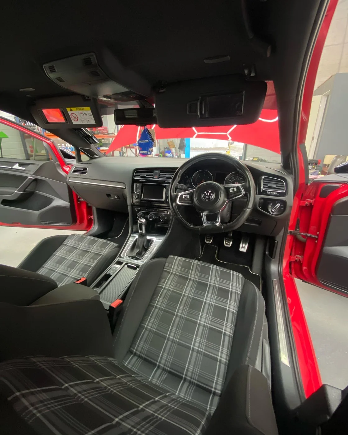 CLEAN INTERIOR ALERT 2013 VW Golf GTD interior before and after valeting Enjoy at Dream Car Detailing