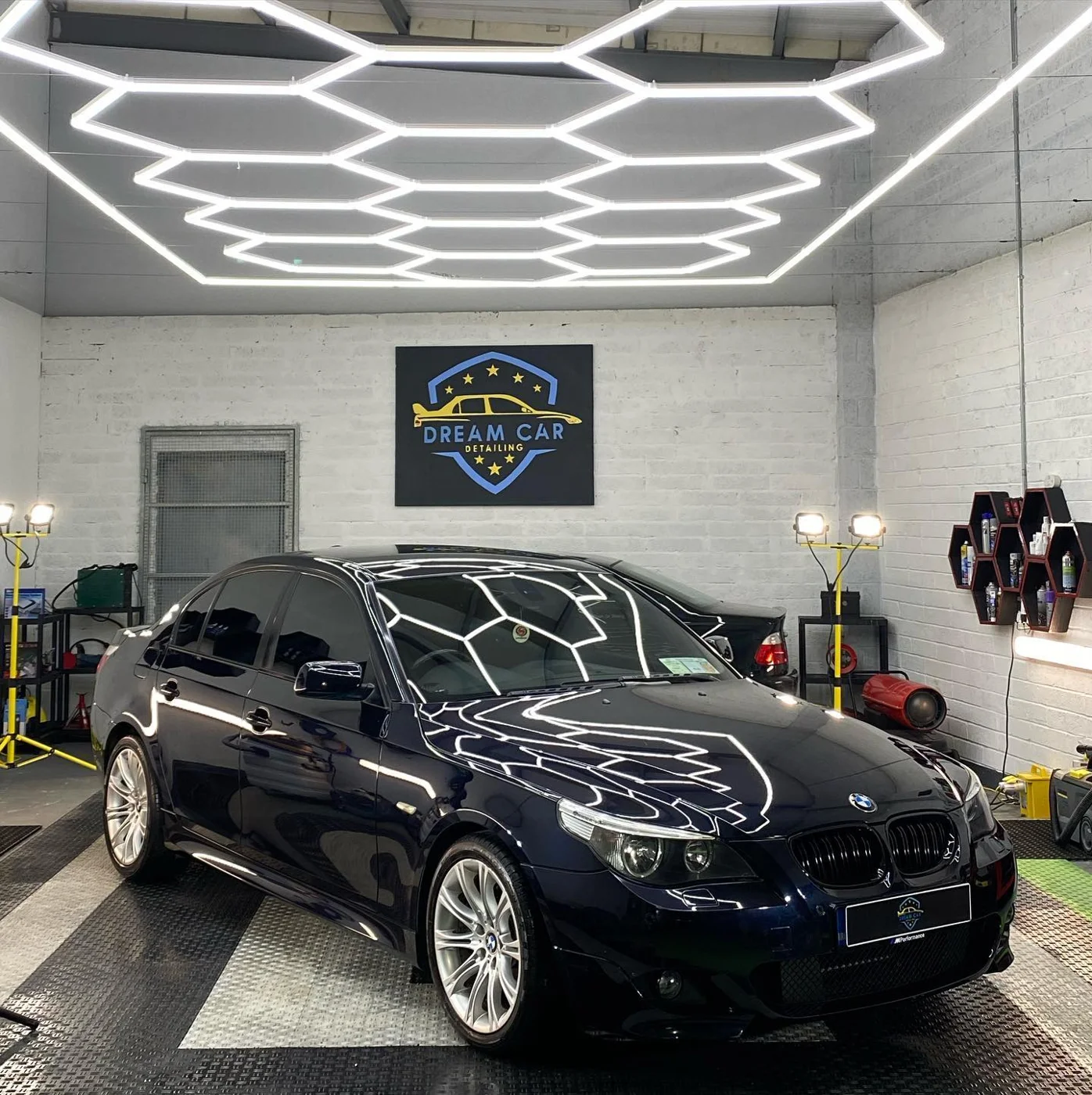 2005 BMW 525i E60 we had in for 2 stage paint correction,headlight restoration and mini valet. at Dream Car Detailing