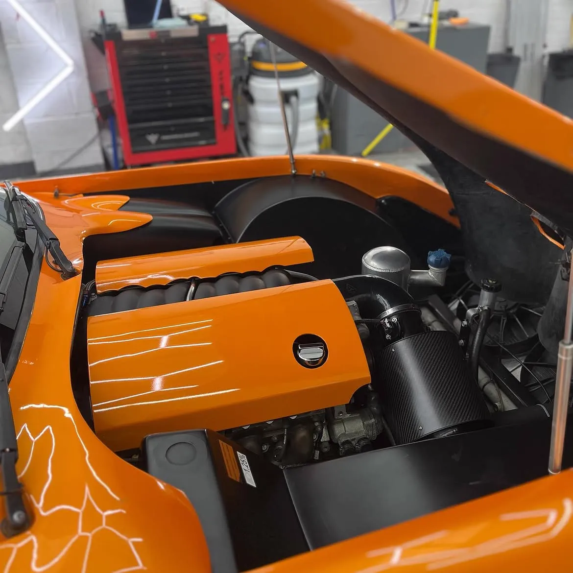 Engine bay detailing by Dream Car Detailing
